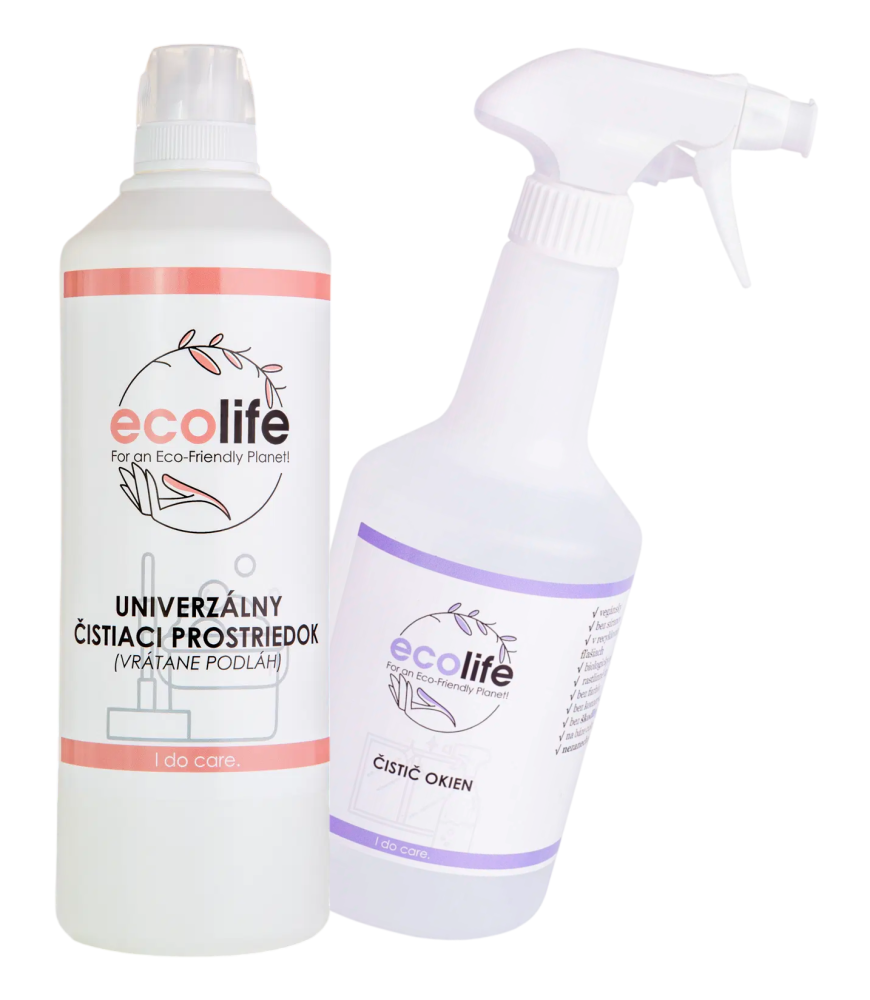 EcoLife Čistič na podlahy a čistič na okna – nyní v balíčku 1+1