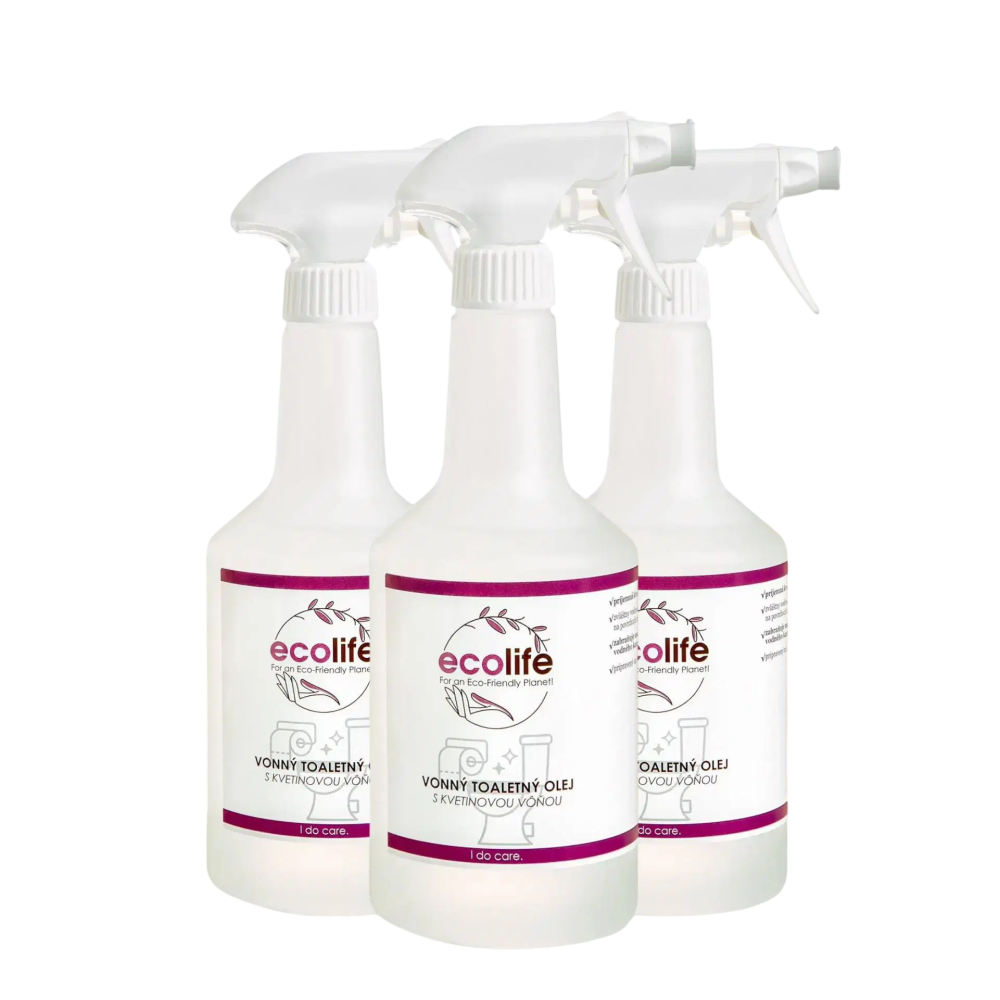 EcoLife TRIO SMART volba – Parfémovaný WC olej (3×0,75 l)