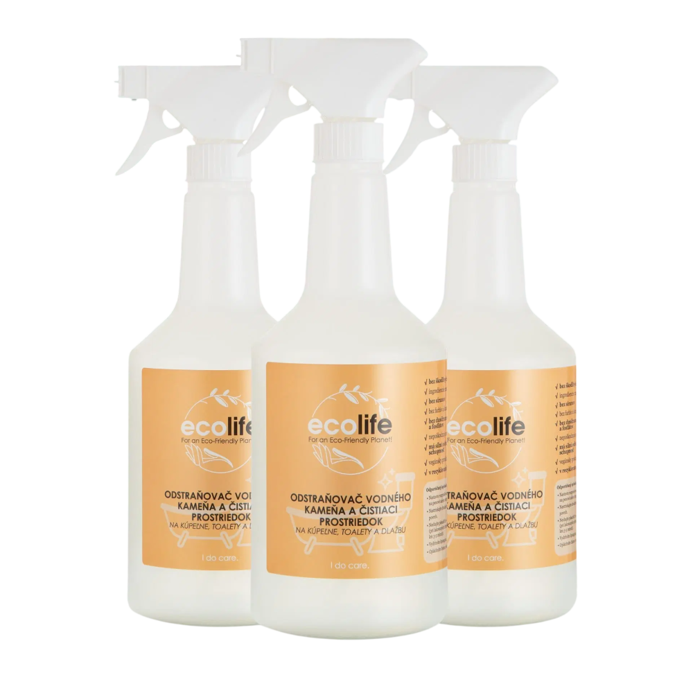 EcoLife TRIO SMART volba – Odstraňovač vodního kamene a čistič (3×0,75 l)