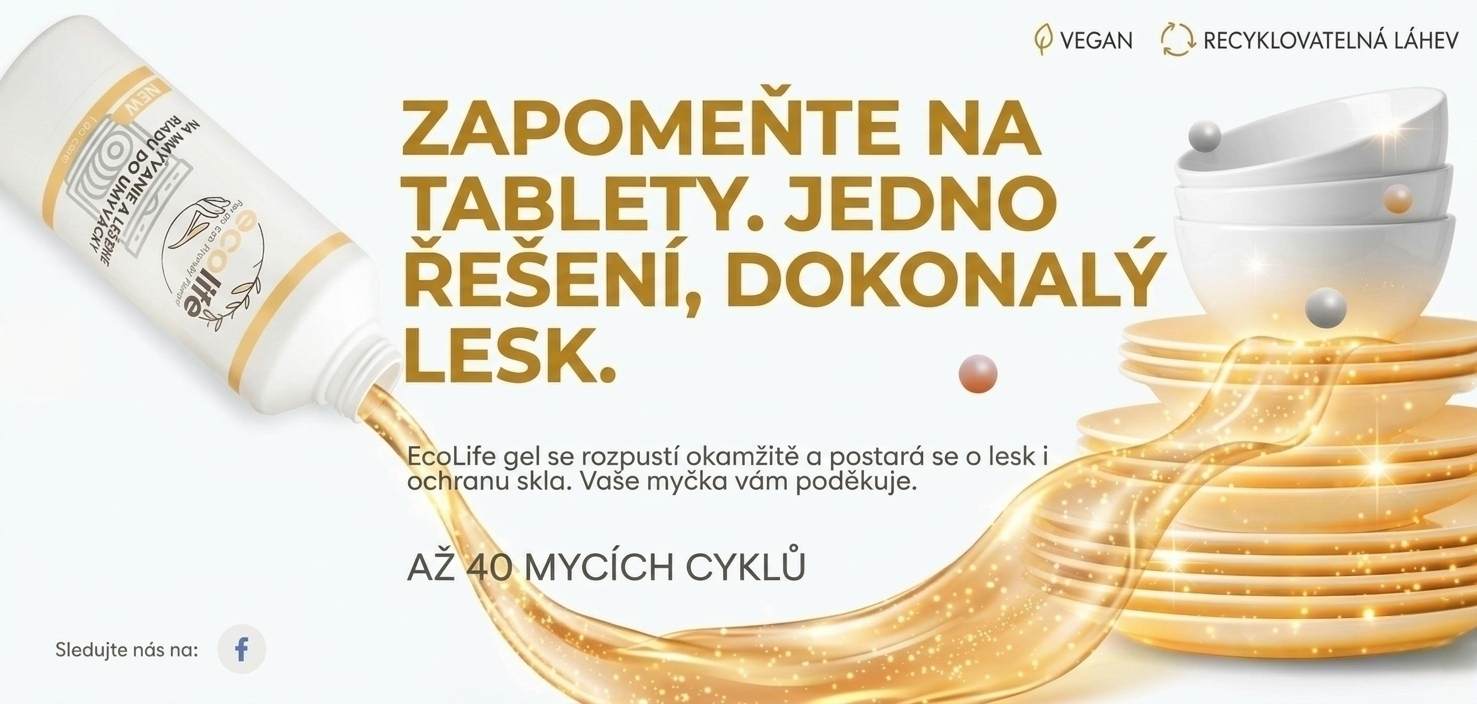 EcoLife Čisticí gel do myčky nádobí s leštidlem (2 v 1, 1 l)